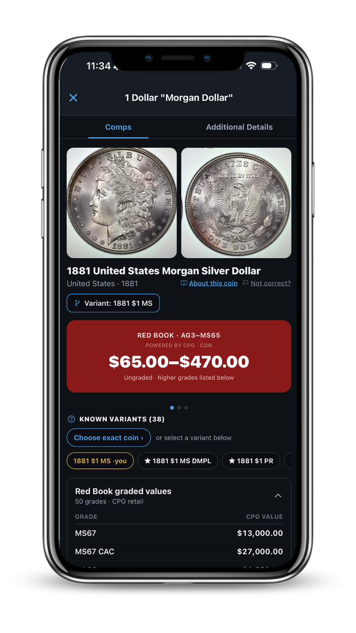 TroveFolio scan and value screen